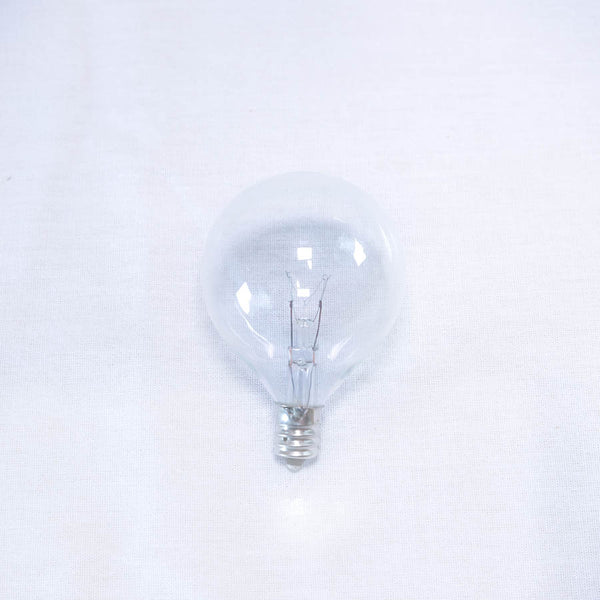 G50 Clear Incandescent Bulbs with E12 Base