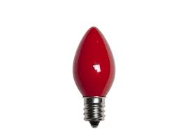 C7 Red Opaque Incandescent Bulb