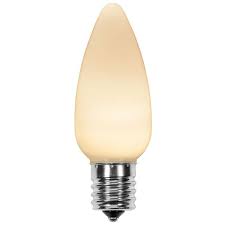 C9 SMD Smooth Cool White Opaque LED Bulb