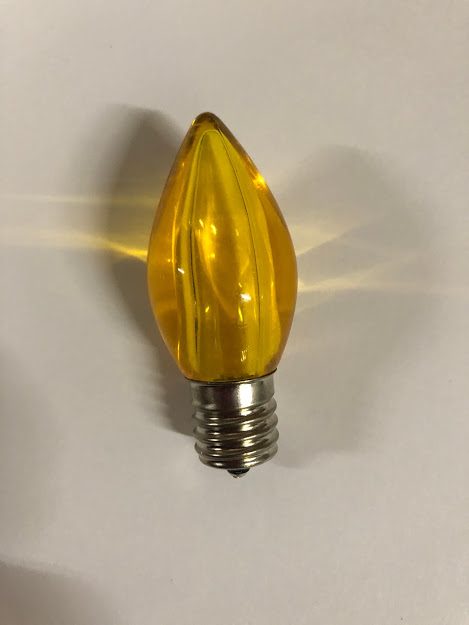 C9 SMD Smooth Yellow LED Bulb