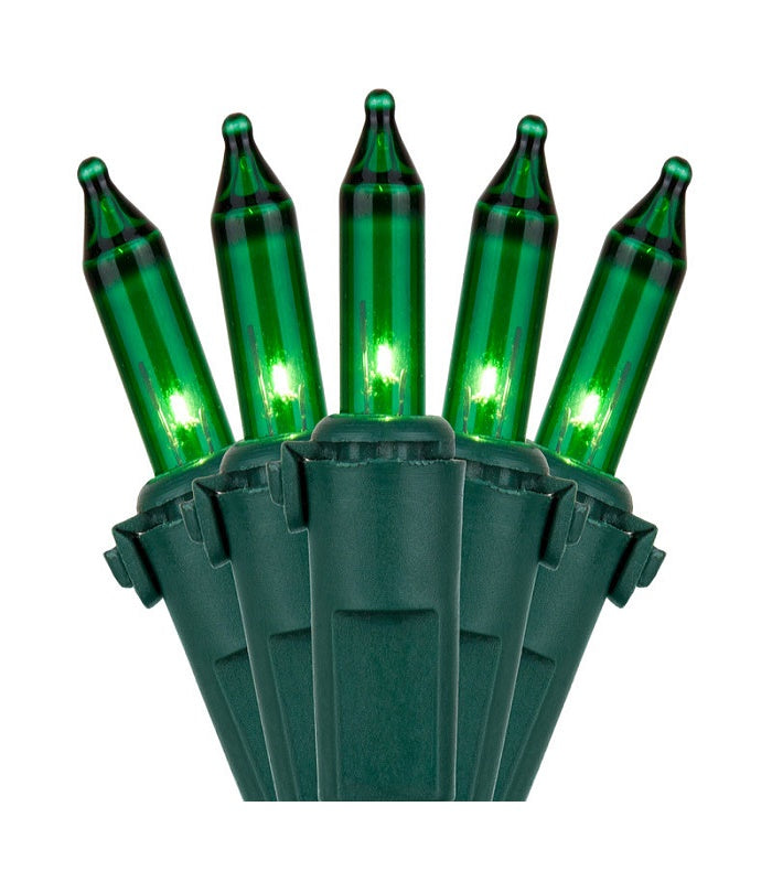 50L Green Mini Lights, 6" Spacing