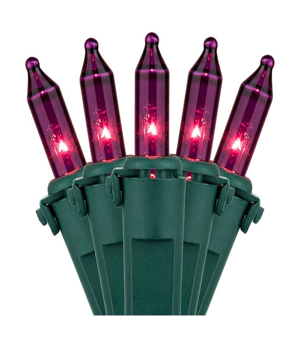 100L Purple Mini Lights 6" Spacing